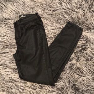 High Rise Skinny Faux Leather Pants